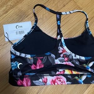 DARK FLORAL MESH BRA RC